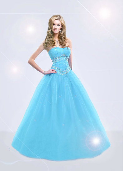 blue prom dress	